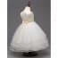 Erika Pleats with Floral Sleeveless Girls Princess Wedding Dress
