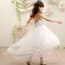 Esmay Olive Crochet with Rhinestones Girls Wedding Princess Dress