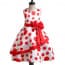 Esme Dots Printed Sleeveless Girls Princess Dress