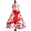Esme Dots Printed Sleeveless Girls Princess Dress