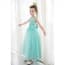 Flora Floral Patches Sleeveless Girls Wedding Princess Dress