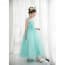 Flora Floral Patches Sleeveless Girls Wedding Princess Dress