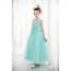 Flora Floral Patches Sleeveless Girls Wedding Princess Dress