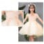 Gina Off Shoulder with Feather Girls Princess Wedding Tutu Dress