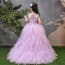 Gwynn Sparrow Embroidery Cap Sleeve Girls Princess Wedding Tutu Dress