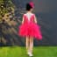 Helene Fuchsia Swan Cap Sleeve Girls Wedding Princess Tutu Dress