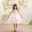 Iliana Floral Embroidery Sleeveless Girls Princess Wedding Dress