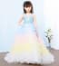 Mae Rainbow Raffle Sleeveless Girls Wedding Princess Dress
