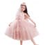 Marianna Floral Embroidery Ruffle Girls Wedding Princess Dress