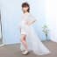 Maya Floral Embroidery with Rhinestones Half Sleeve Girls Wedding Princess Dress