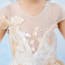 Orianna Floral Embroidery See-through Girls Wedding Princess Dress