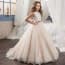Orlaith Floral with Sequin Girls Wedding Princess Dress