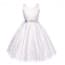 Petra Floral Lace V Neck Girls Princess Wedding Dress