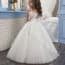 Phyllis Floral Lace Half Sleeve Girls Wedding Princess Dress