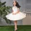 Rene Floral Embroidery See-through Girls Wedding Princess Dress