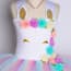 Ariadne Pastel Unicorn Rainbow Tutu Princess Dress
