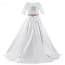 Wilhelmina Lace with Pearl Half Sleeve Girls Wedding Princess Dress