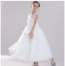 Yara Floral Patches with Pearl Sleeveless Girls Princess Wedding Dress