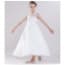 Yara Floral Patches with Pearl Sleeveless Girls Princess Wedding Dress