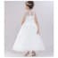 Yara Floral Patches with Pearl Sleeveless Girls Princess Wedding Dress
