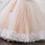 Zuri Floral Crochet with Rhinestones Girls Wedding Princess Dress