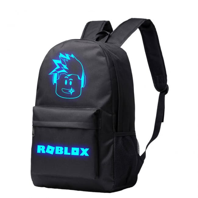 Roblox Glow In The Dark Black Rucksack Backpack Schoolbag Princess Dress World - roblox backpack catalog