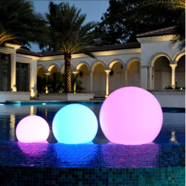 Led Color Changing Waterproof Cordless, Ball Outdoor Lights