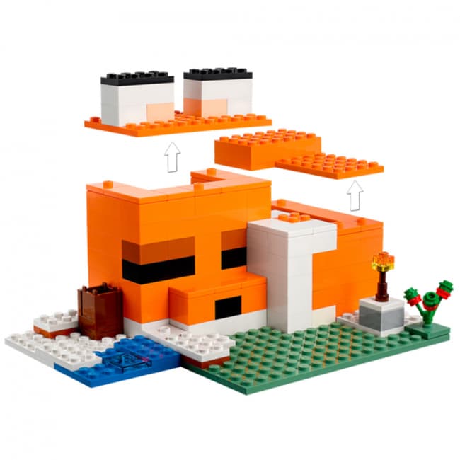 Minecraft The Fox Lodge Brick Building Kit Princess Dress World Minecraft The Fox Lodge Brick Building Kit Princess Dress World